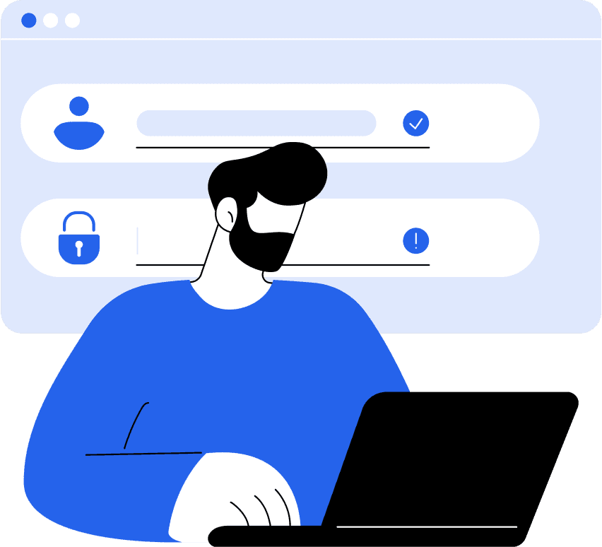 Secure sign-in illustration